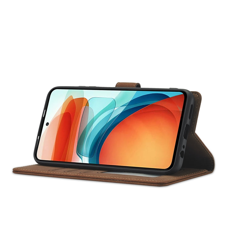 For Xiaomi Redmi Note 10 Frosted Anti-theft Brush Horizontal Flip Leather Case with Holder & Card Slots & Wallet