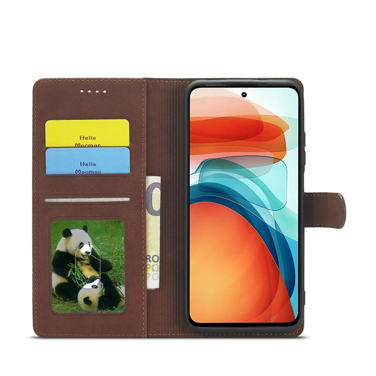 For Xiaomi Redmi Note 10 Frosted Anti-theft Brush Horizontal Flip Leather Case with Holder & Card Slots & Wallet