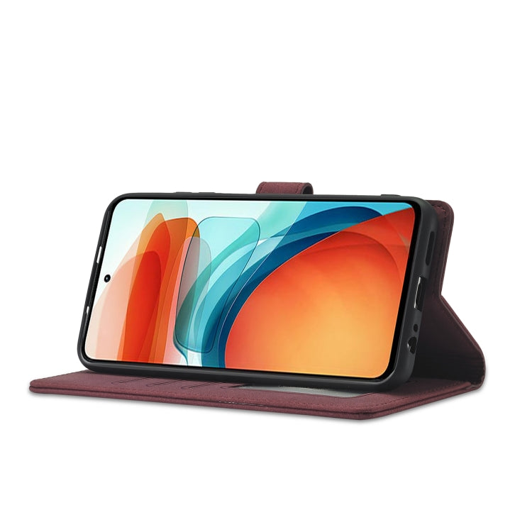 For Xiaomi Redmi Note 10 Frosted Anti-theft Brush Horizontal Flip Leather Case with Holder & Card Slots & Wallet