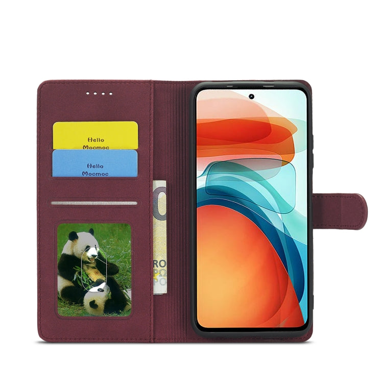 For Xiaomi Redmi Note 10 Frosted Anti-theft Brush Horizontal Flip Leather Case with Holder & Card Slots & Wallet