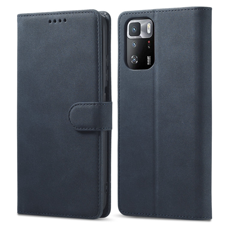 For Xiaomi Redmi Note 10 Frosted Anti-theft Brush Horizontal Flip Leather Case with Holder & Card Slots & Wallet