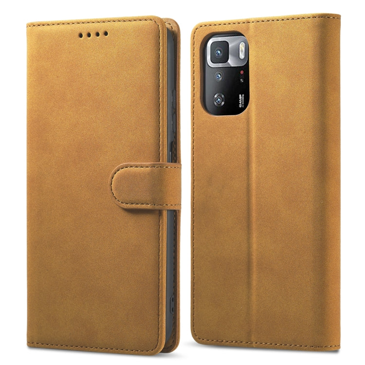 For Xiaomi Redmi Note 10 Frosted Anti-theft Brush Horizontal Flip Leather Case with Holder & Card Slots & Wallet