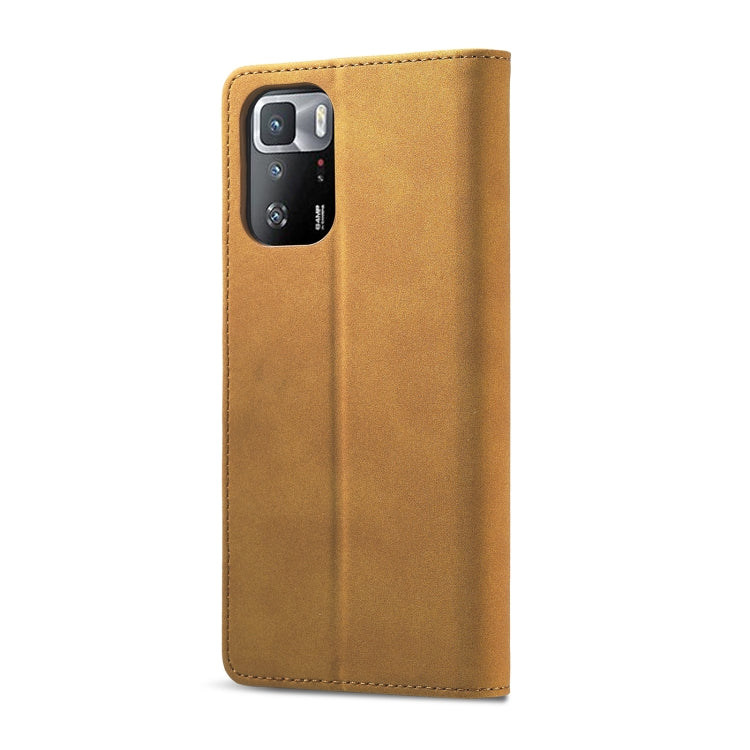 For Xiaomi Redmi Note 10 Frosted Anti-theft Brush Horizontal Flip Leather Case with Holder & Card Slots & Wallet