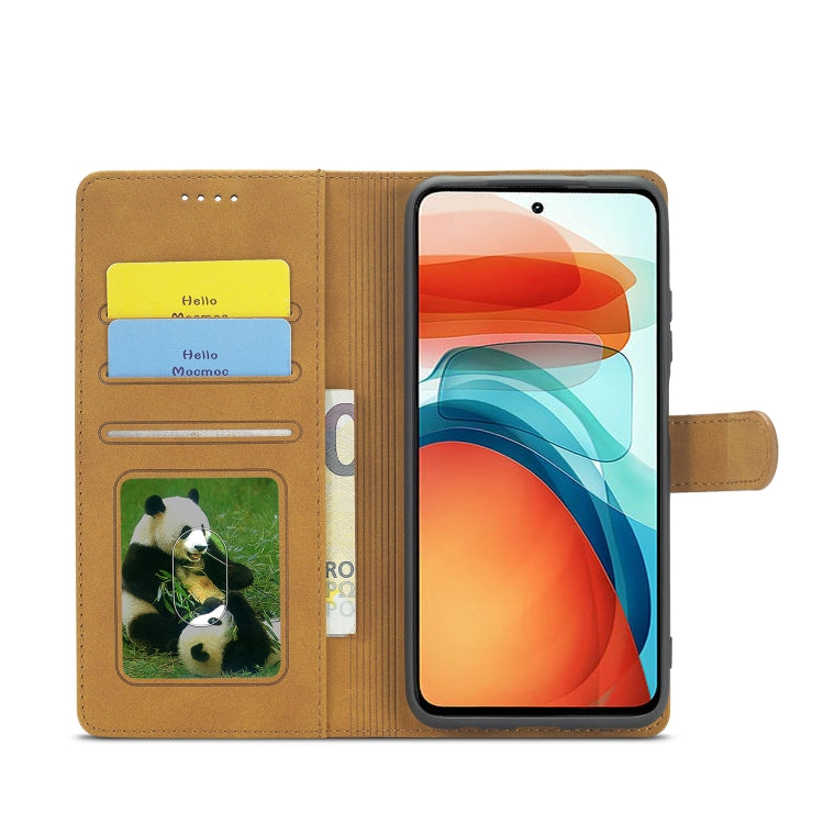 For Xiaomi Redmi Note 10 Frosted Anti-theft Brush Horizontal Flip Leather Case with Holder & Card Slots & Wallet