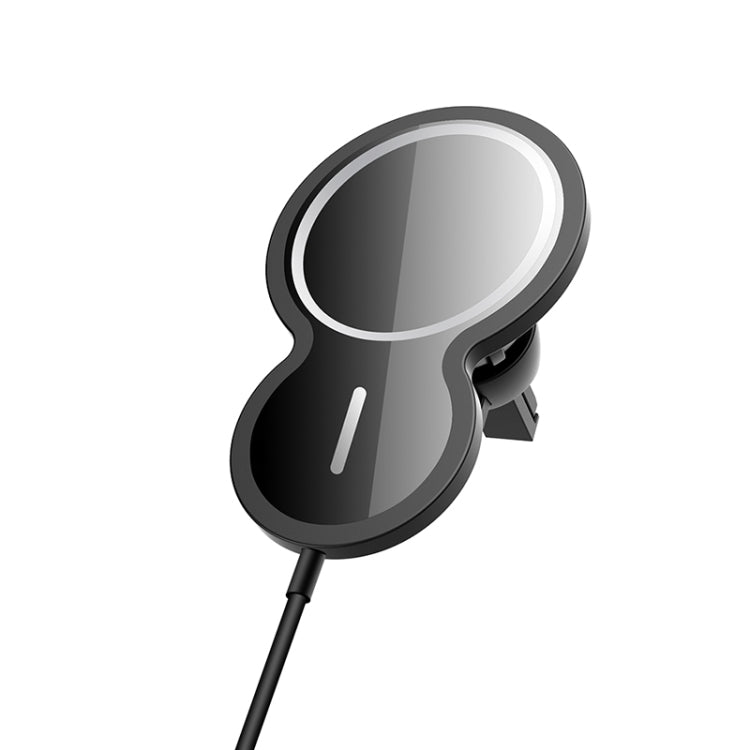 W34 Inverted Gourd-shaped Magnetic Car Wireless Charger Mobile Phone Holder