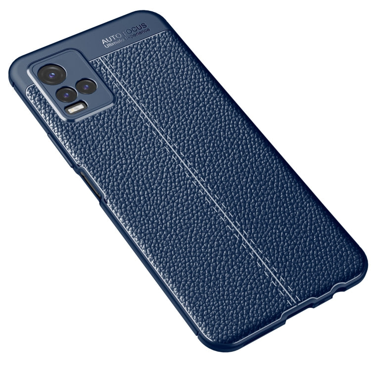 For vivo Y21 Litchi Texture TPU Shockproof Case