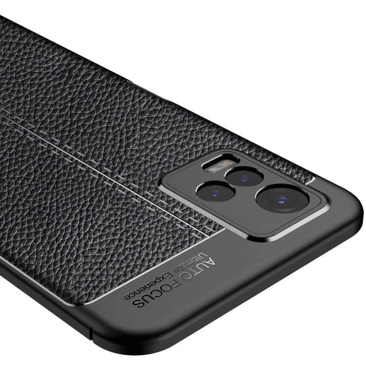 For vivo Y21 Litchi Texture TPU Shockproof Case