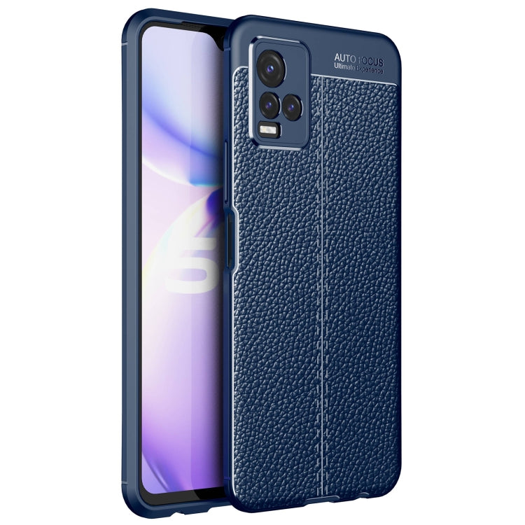 For vivo Y33S Litchi Texture TPU Shockproof Case