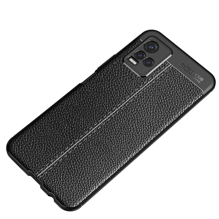 For vivo Y33S Litchi Texture TPU Shockproof Case