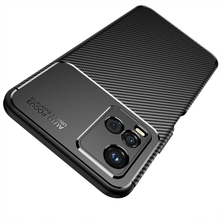 For vivo Y21 4G Carbon Fiber Texture Shockproof TPU Case