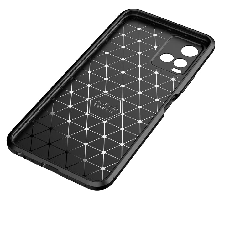 For vivo Y21 4G Carbon Fiber Texture Shockproof TPU Case