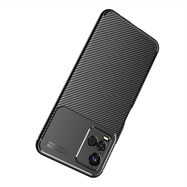 For vivo Y21 4G Carbon Fiber Texture Shockproof TPU Case