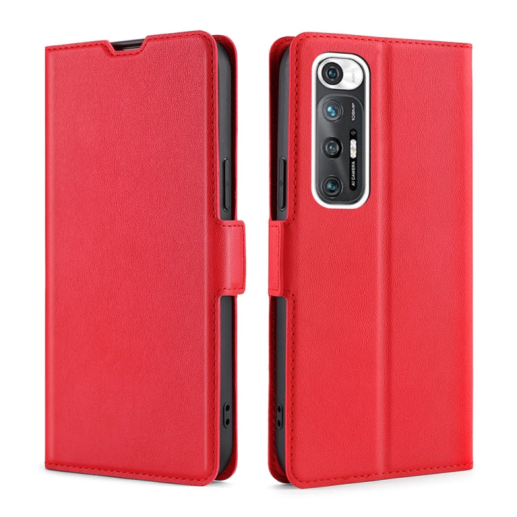 For Xiaomi Mi 10S Ultra-thin Voltage Side Buckle PU + TPU Horizontal Flip Leather Case with Holder & Card Slot