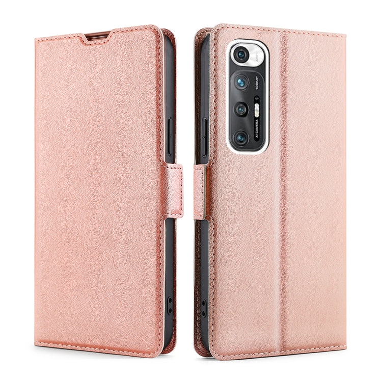 For Xiaomi Mi 10S Ultra-thin Voltage Side Buckle PU + TPU Horizontal Flip Leather Case with Holder & Card Slot