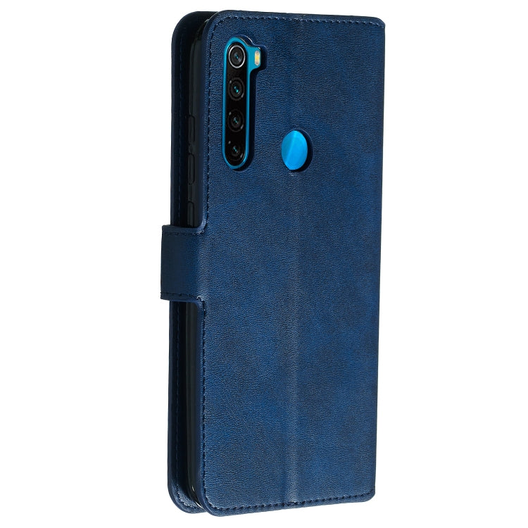 For Xiaomi Redmi Note 8 Solid Color Buckle Horizontal Flip Leather Case with Wallet & Holder & Card Slots