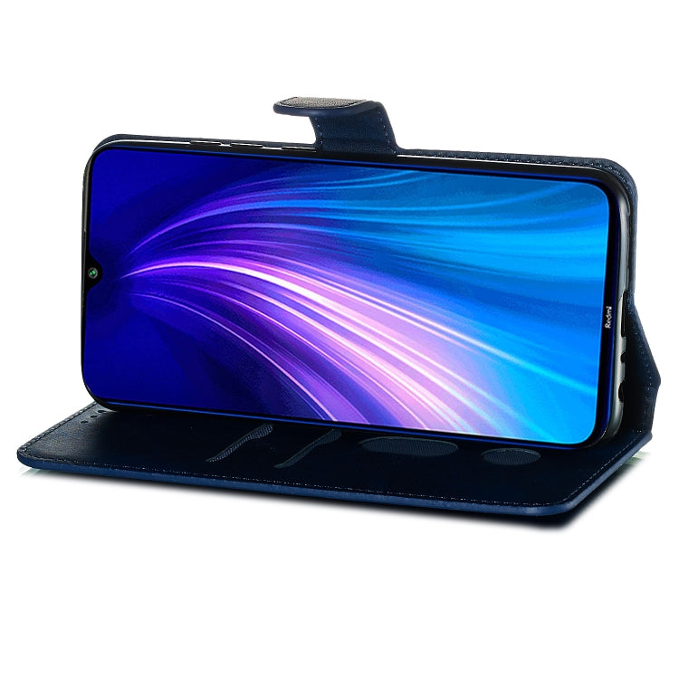 For Xiaomi Redmi Note 8 Solid Color Buckle Horizontal Flip Leather Case with Wallet & Holder & Card Slots