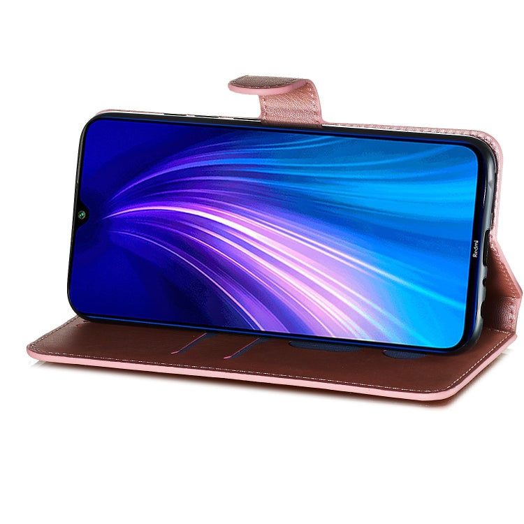 For Xiaomi Redmi Note 8 Solid Color Buckle Horizontal Flip Leather Case with Wallet & Holder & Card Slots