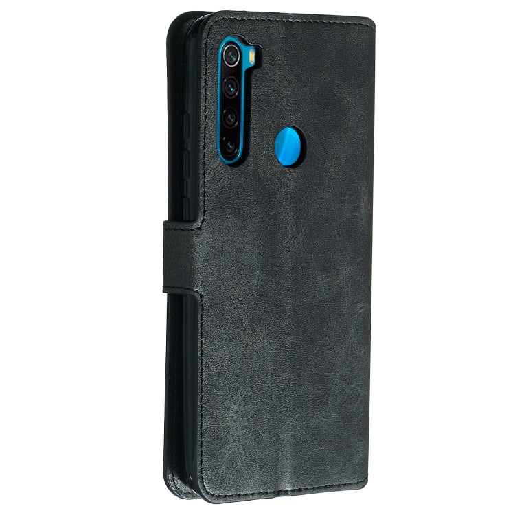 For Xiaomi Redmi Note 8 Solid Color Buckle Horizontal Flip Leather Case with Wallet & Holder & Card Slots