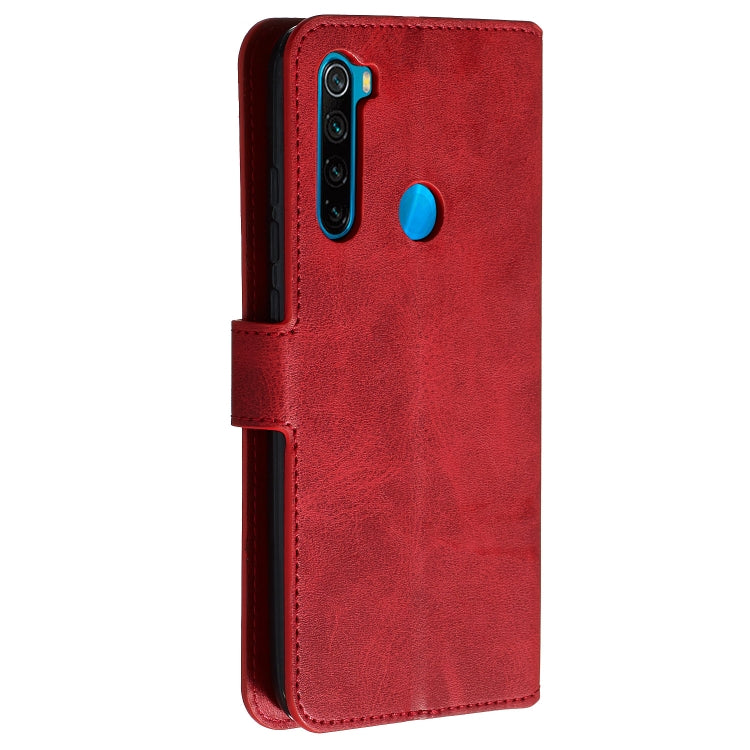 For Xiaomi Redmi Note 8 Solid Color Buckle Horizontal Flip Leather Case with Wallet & Holder & Card Slots