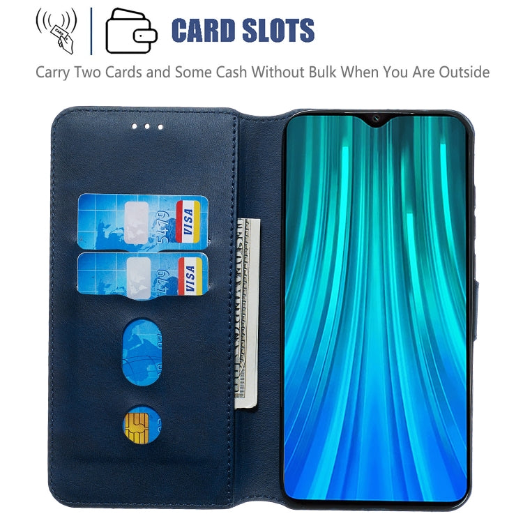 For Xiaomi Redmi Note 8 Pro Solid Color Buckle Horizontal Flip Leather Case with Wallet & Holder & Card Slots