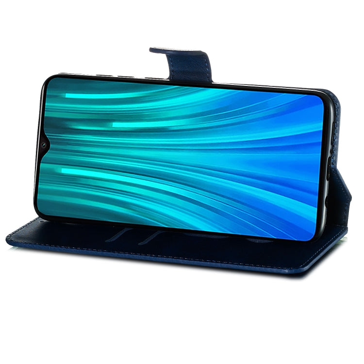 For Xiaomi Redmi Note 8 Pro Solid Color Buckle Horizontal Flip Leather Case with Wallet & Holder & Card Slots