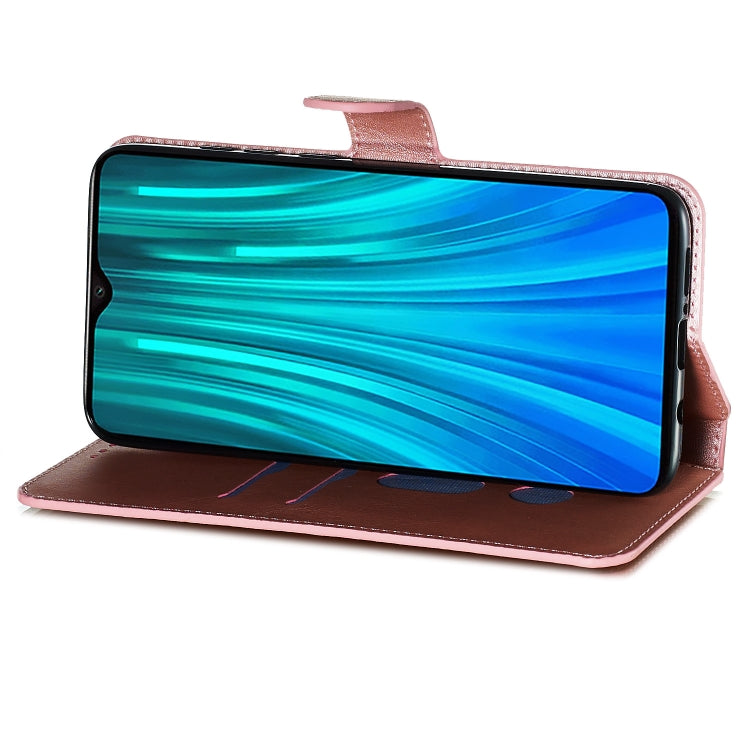 For Xiaomi Redmi Note 8 Pro Solid Color Buckle Horizontal Flip Leather Case with Wallet & Holder & Card Slots