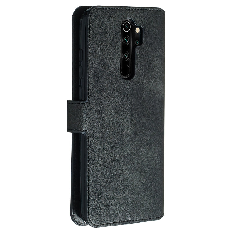 For Xiaomi Redmi Note 8 Pro Solid Color Buckle Horizontal Flip Leather Case with Wallet & Holder & Card Slots