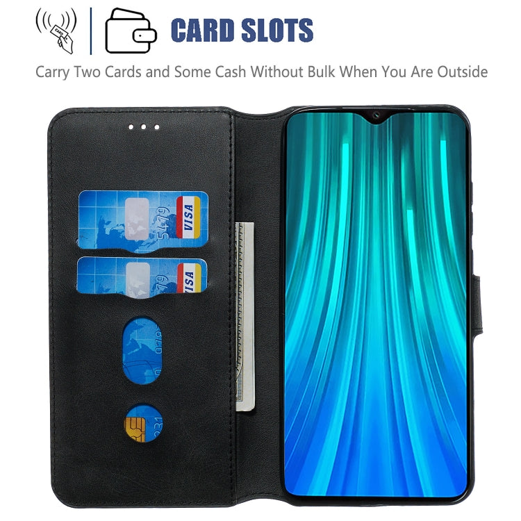 For Xiaomi Redmi Note 8 Pro Solid Color Buckle Horizontal Flip Leather Case with Wallet & Holder & Card Slots