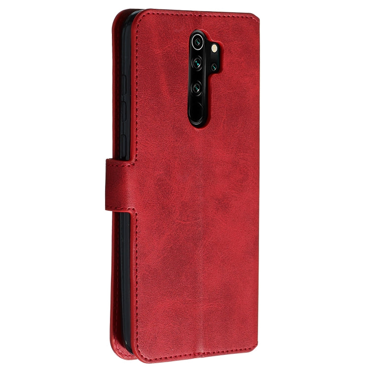 For Xiaomi Redmi Note 8 Pro Solid Color Buckle Horizontal Flip Leather Case with Wallet & Holder & Card Slots