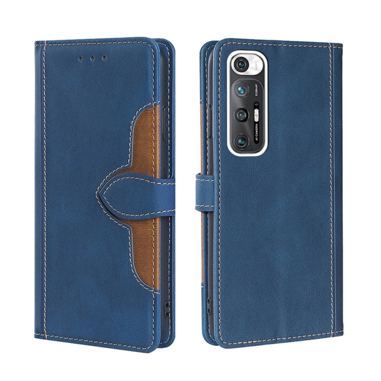 For Xiaomi Mi 10S Skin Feel Straw Hat Magnetic Buckle Horizontal Flip PU Leather Case with Holder & Card Slots & Wallet