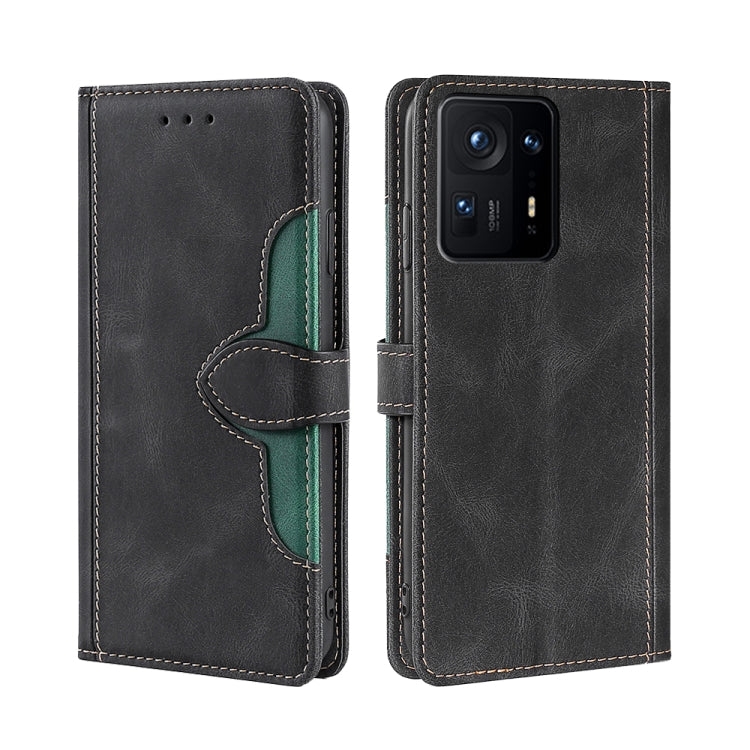 For Xiaomi Mix 4 Skin Feel Straw Hat Magnetic Buckle Horizontal Flip PU Leather Case with Holder & Card Slots & Wallet