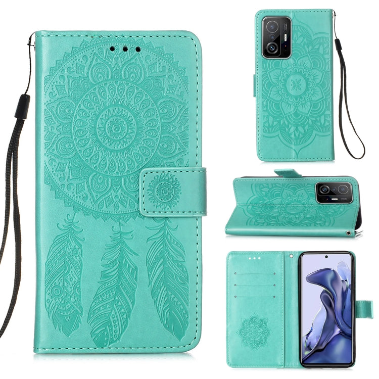 For Xiaomi Mi 11T Dream Catcher Printing Horizontal Flip Leather Case with Holder & Card Slots & Wallet & Lanyard