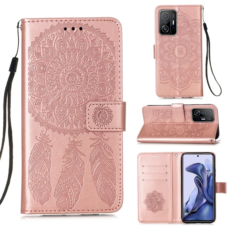 For Xiaomi Mi 11T Dream Catcher Printing Horizontal Flip Leather Case with Holder & Card Slots & Wallet & Lanyard
