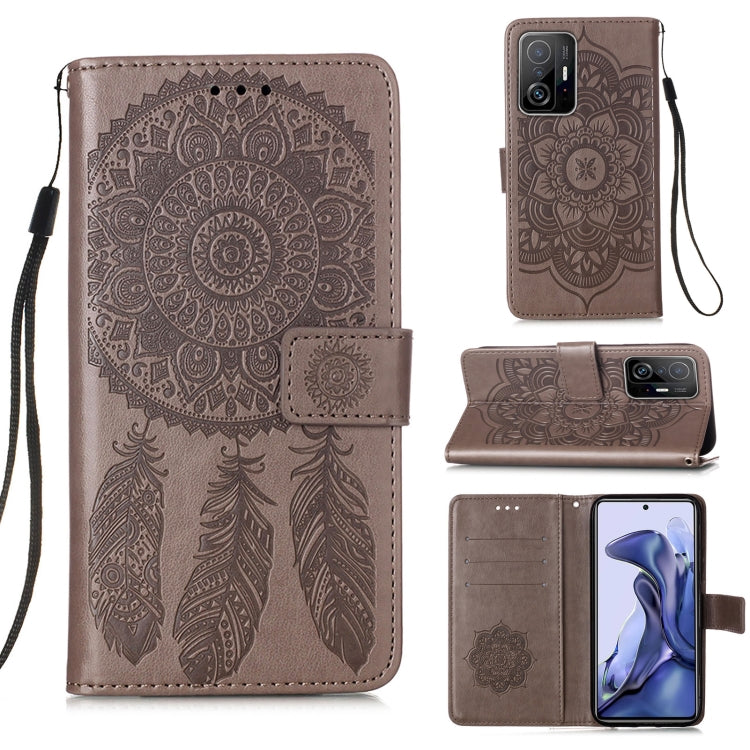 For Xiaomi Mi 11T Dream Catcher Printing Horizontal Flip Leather Case with Holder & Card Slots & Wallet & Lanyard
