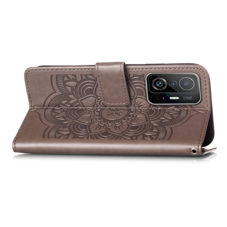 For Xiaomi Mi 11T Dream Catcher Printing Horizontal Flip Leather Case with Holder & Card Slots & Wallet & Lanyard