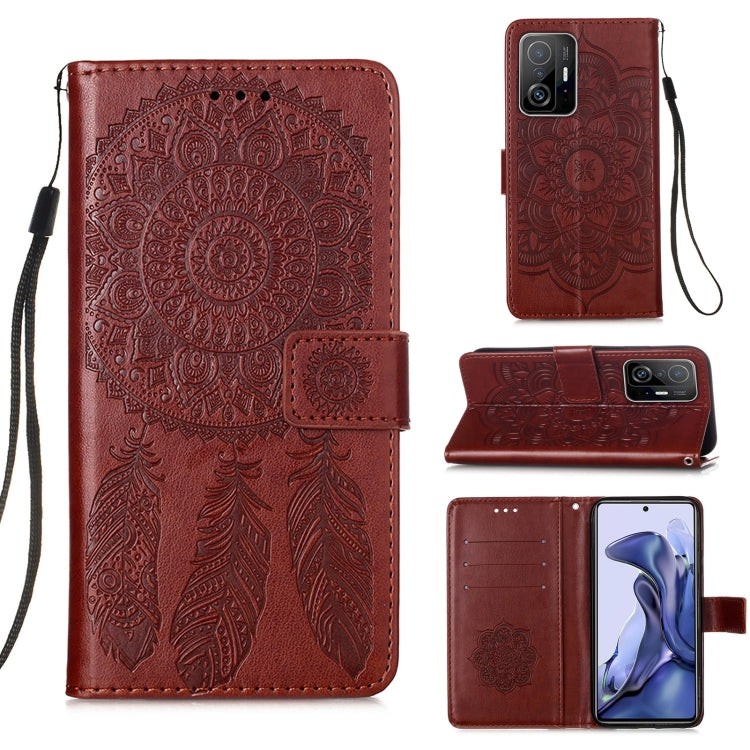 For Xiaomi Mi 11T Dream Catcher Printing Horizontal Flip Leather Case with Holder & Card Slots & Wallet & Lanyard