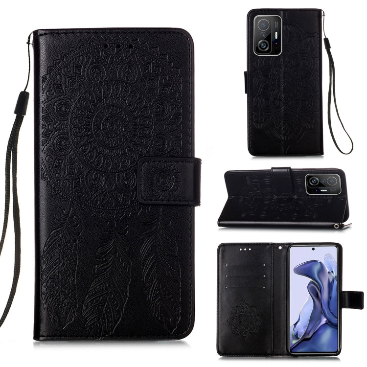 For Xiaomi Mi 11T Dream Catcher Printing Horizontal Flip Leather Case with Holder & Card Slots & Wallet & Lanyard