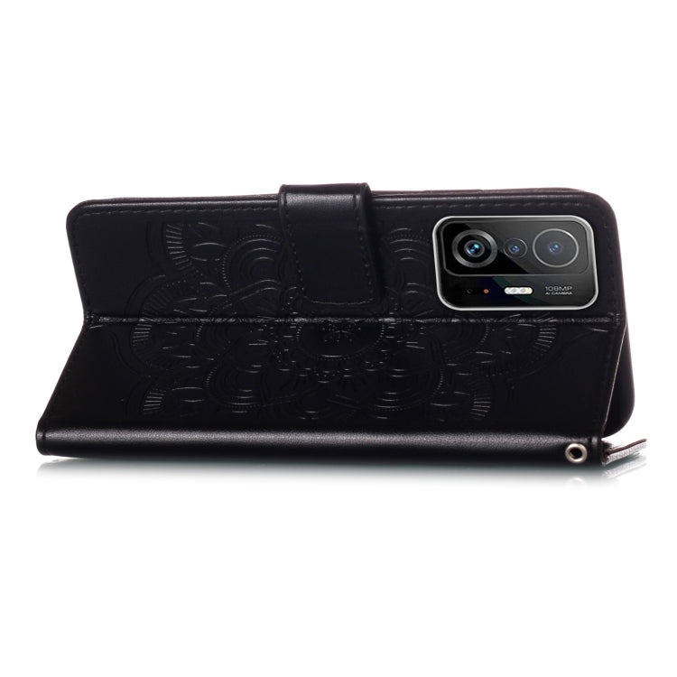 For Xiaomi Mi 11T Dream Catcher Printing Horizontal Flip Leather Case with Holder & Card Slots & Wallet & Lanyard