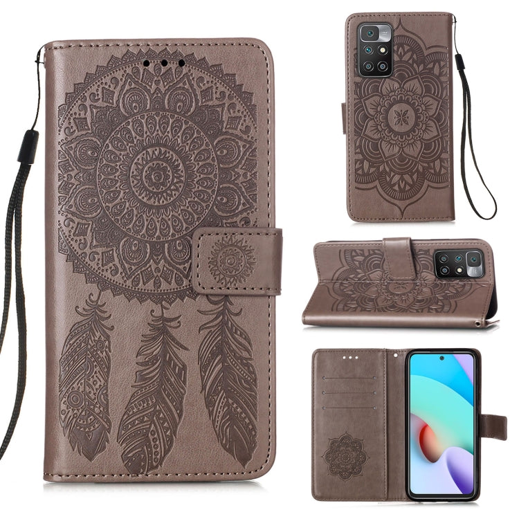 For Xiaomi Redmi 10 Dream Catcher Printing Horizontal Flip Leather Case with Holder & Card Slots & Wallet & Lanyard