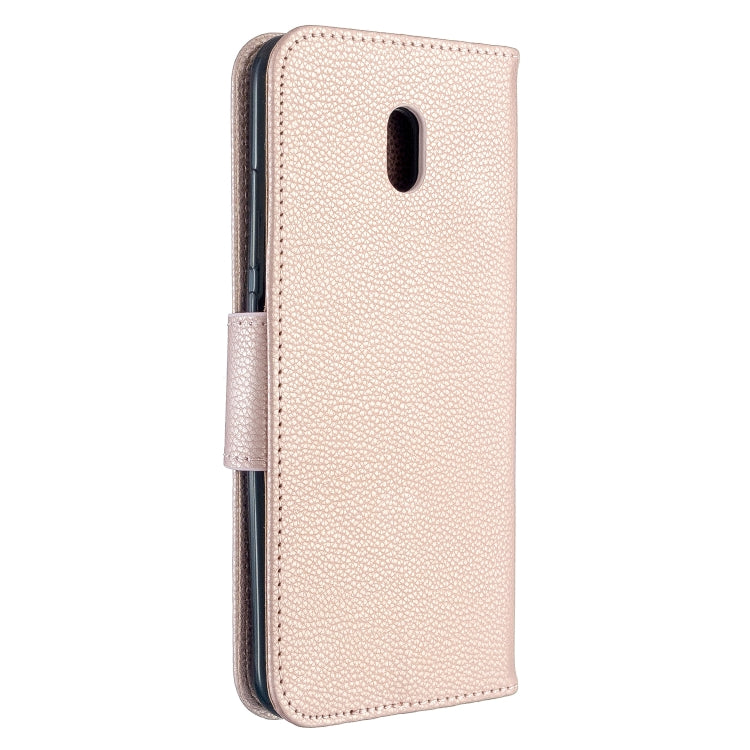 For Xiaomi Redmi 8A Litchi Texture Pure Color Horizontal Flip PU Leather Case with Holder & Card Slots & Wallet & Lanyard