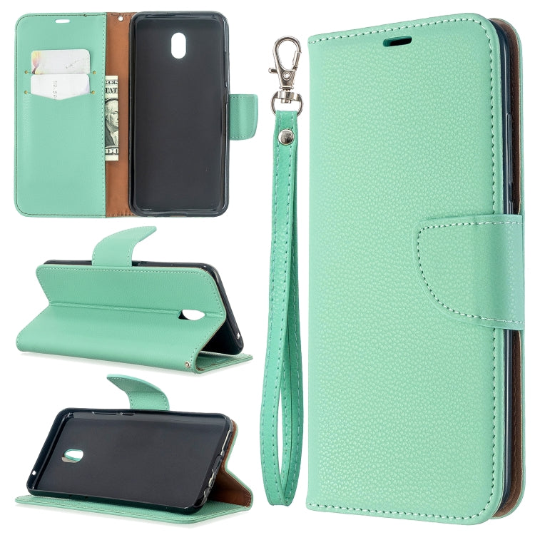 For Xiaomi Redmi 8A Litchi Texture Pure Color Horizontal Flip PU Leather Case with Holder & Card Slots & Wallet & Lanyard