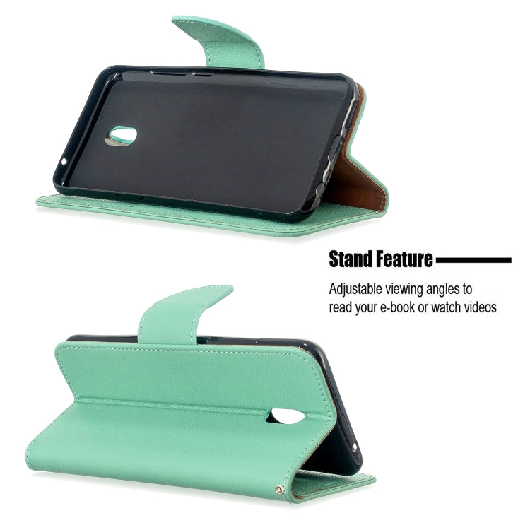 For Xiaomi Redmi 8A Litchi Texture Pure Color Horizontal Flip PU Leather Case with Holder & Card Slots & Wallet & Lanyard