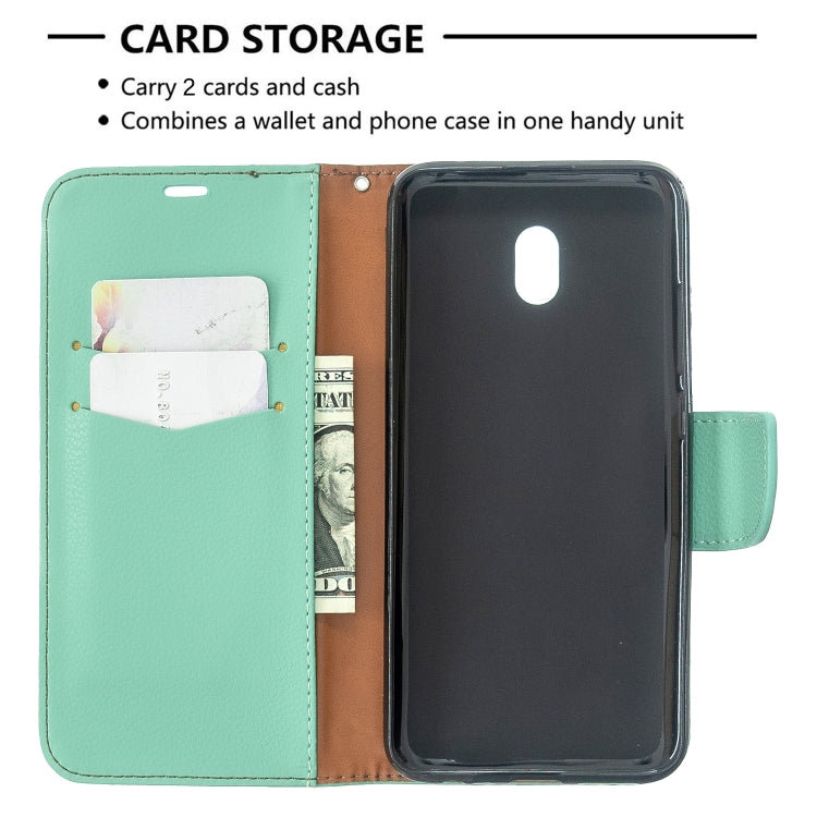 For Xiaomi Redmi 8A Litchi Texture Pure Color Horizontal Flip PU Leather Case with Holder & Card Slots & Wallet & Lanyard