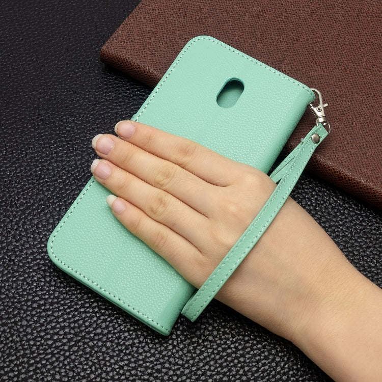 For Xiaomi Redmi 8A Litchi Texture Pure Color Horizontal Flip PU Leather Case with Holder & Card Slots & Wallet & Lanyard