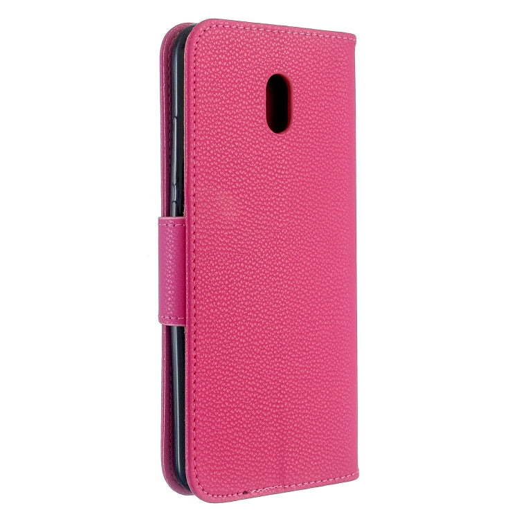 For Xiaomi Redmi 8A Litchi Texture Pure Color Horizontal Flip PU Leather Case with Holder & Card Slots & Wallet & Lanyard