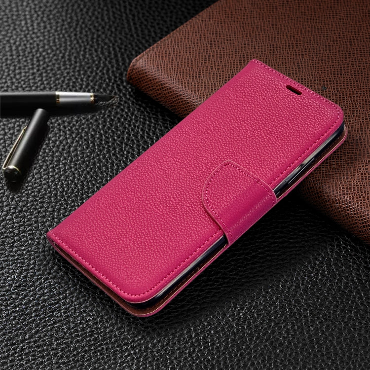 For Xiaomi Redmi 8A Litchi Texture Pure Color Horizontal Flip PU Leather Case with Holder & Card Slots & Wallet & Lanyard