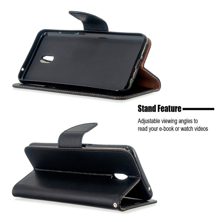 For Xiaomi Redmi 8A Litchi Texture Pure Color Horizontal Flip PU Leather Case with Holder & Card Slots & Wallet & Lanyard