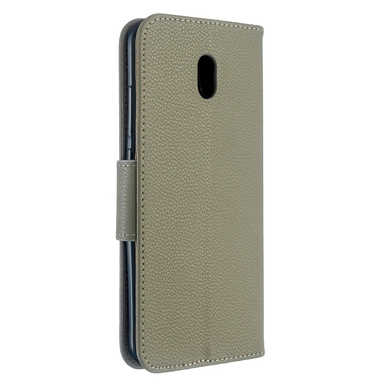 For Xiaomi Redmi 8A Litchi Texture Pure Color Horizontal Flip PU Leather Case with Holder & Card Slots & Wallet & Lanyard