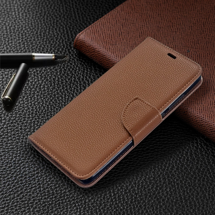 For Xiaomi Redmi 8 Litchi Texture Pure Color Horizontal Flip PU Leather Case with Holder & Card Slots & Wallet & Lanyard