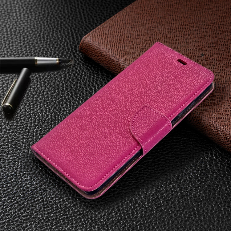 For Xiaomi Redmi 8 Litchi Texture Pure Color Horizontal Flip PU Leather Case with Holder & Card Slots & Wallet & Lanyard